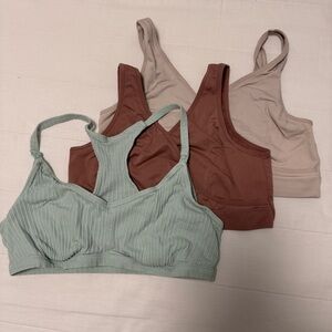 Auden Maternity Set of 3 Bralette Nursing Bras— Size L